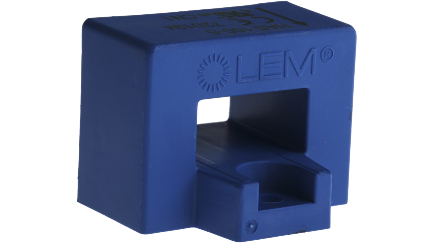 Trasformatore di corrente LEM, ingresso 100A, 100:1, foro 20.4 x 10.4mm