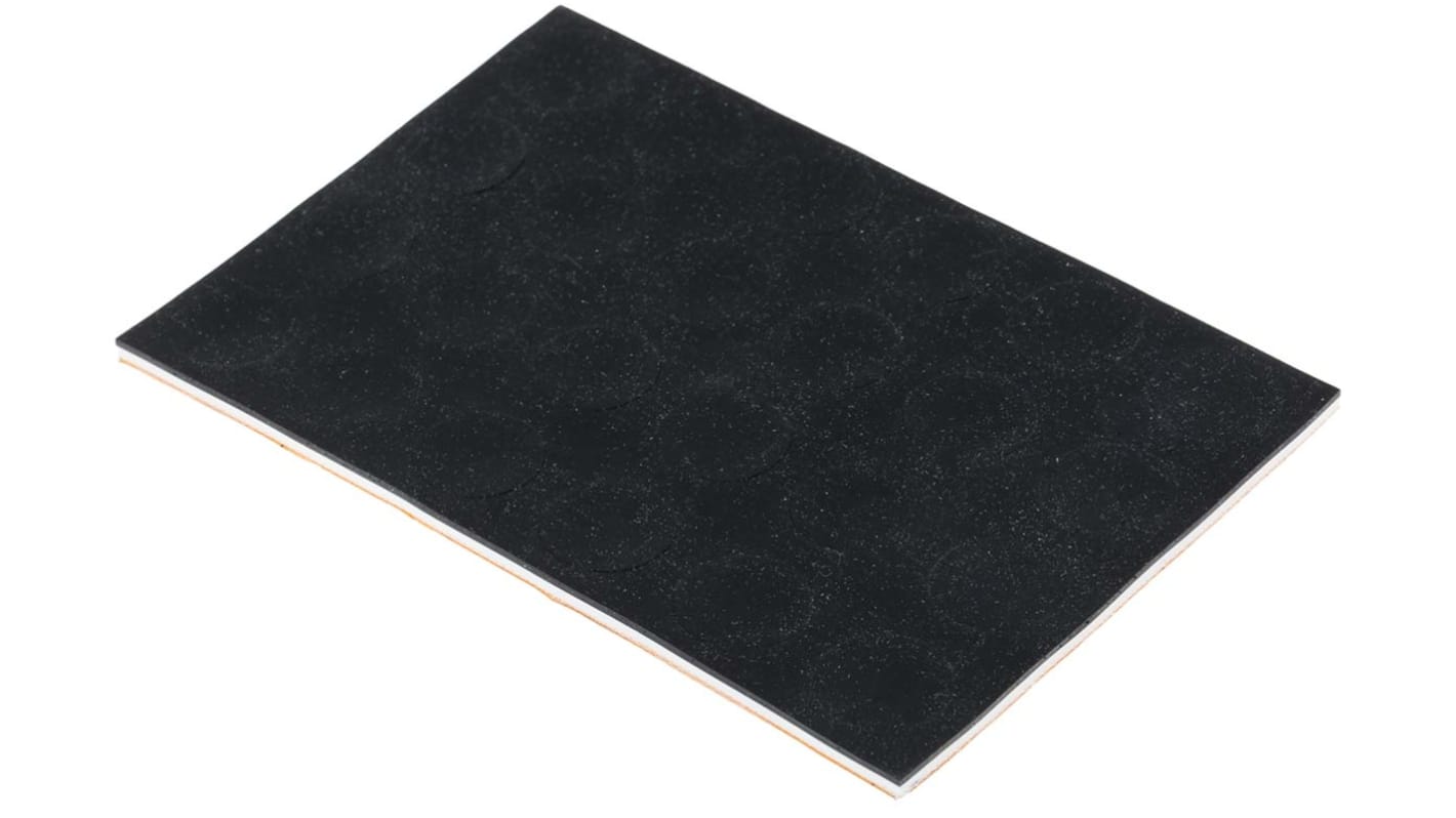 RS PRO Circular Polymer Non Slip Pad, 16mm diameter x 3mm height