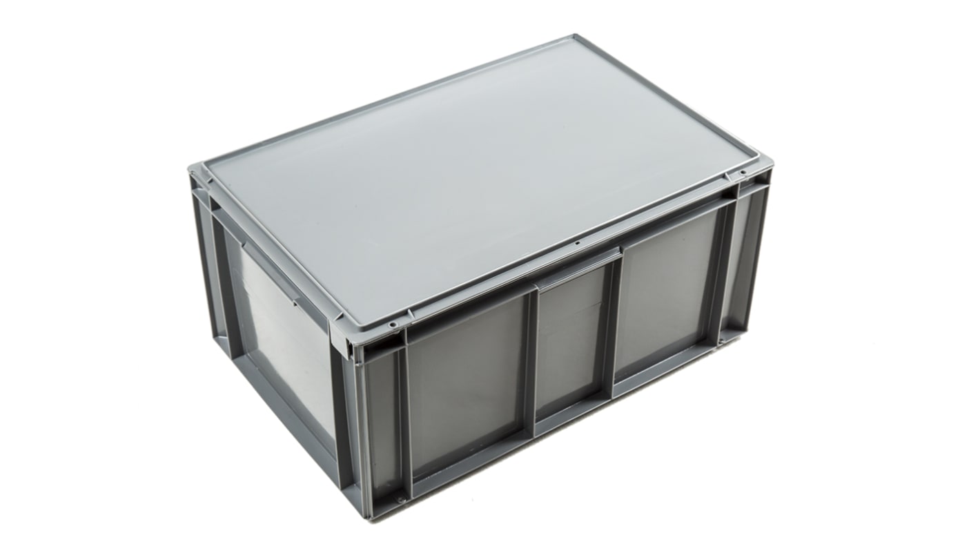 Boite de rangement Gris Avec couvercle 54L, 291mm x 400mm x 600mm