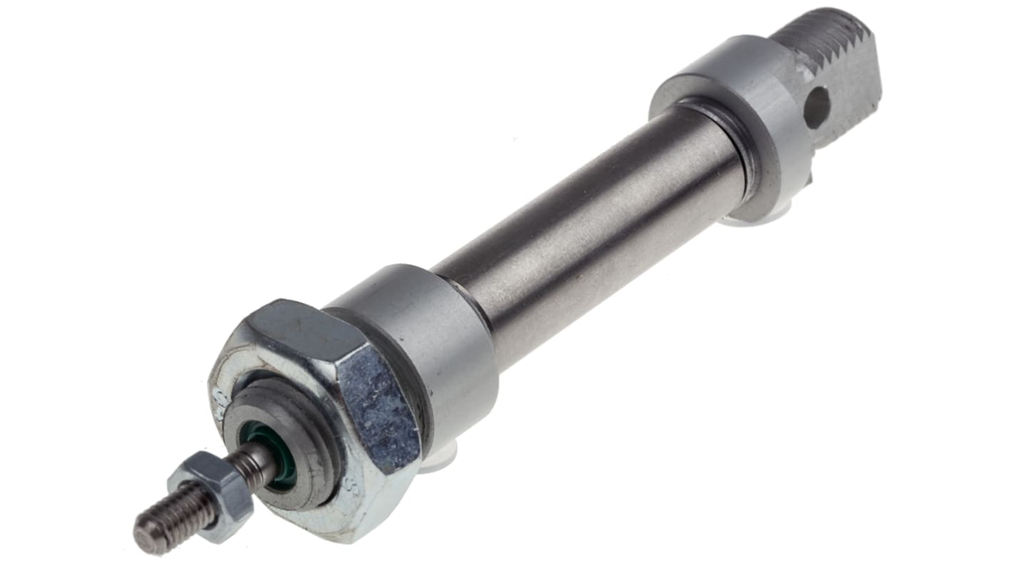 RS PRO Pneumatic Piston Rod Cylinder - 10mm Bore, 10mm Stroke, ISO 6432 Series, Double Acting