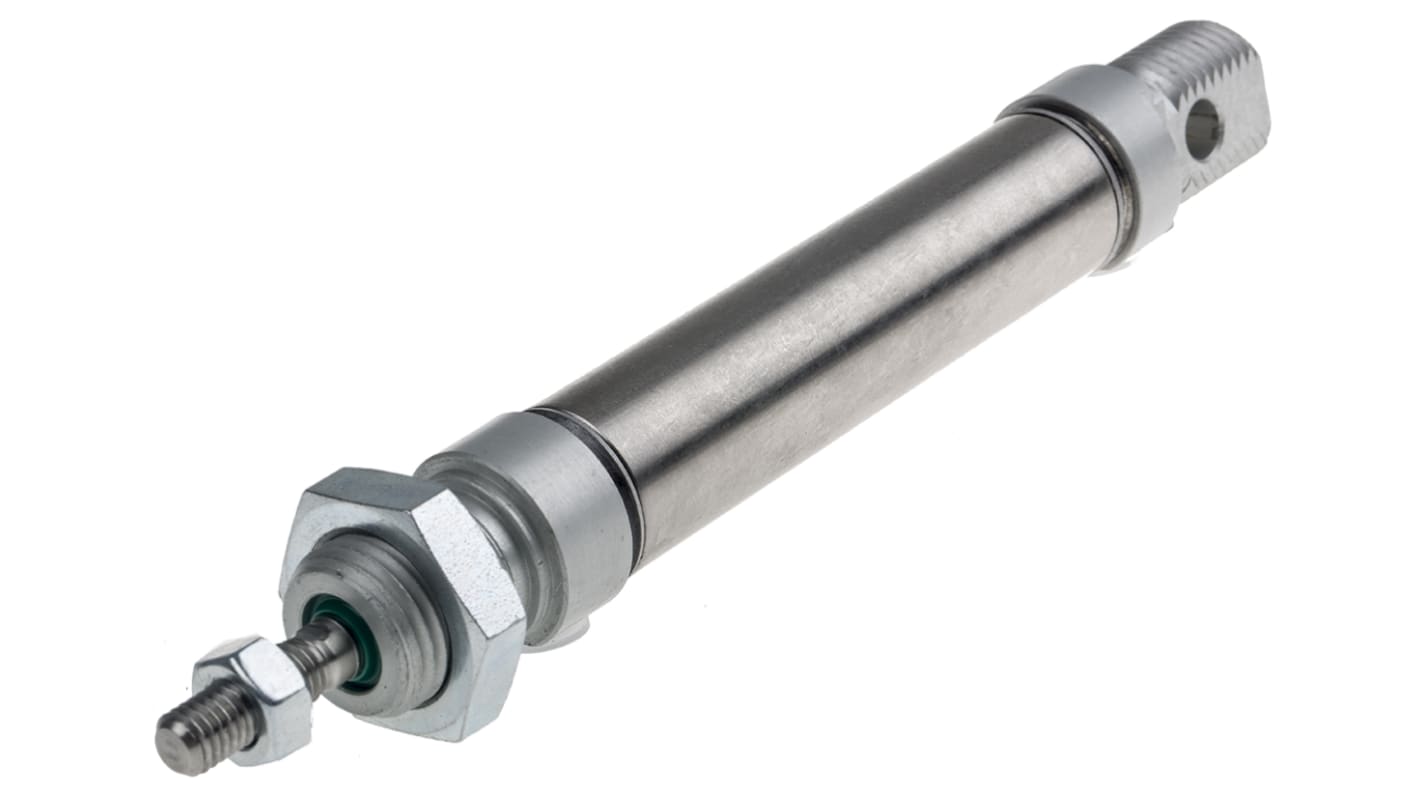 RS PRO ISO 6432 Pneumatikzylinder doppeltwirkend, Bohrung Ø 16mm / Hub 40mm, bis 10 bar