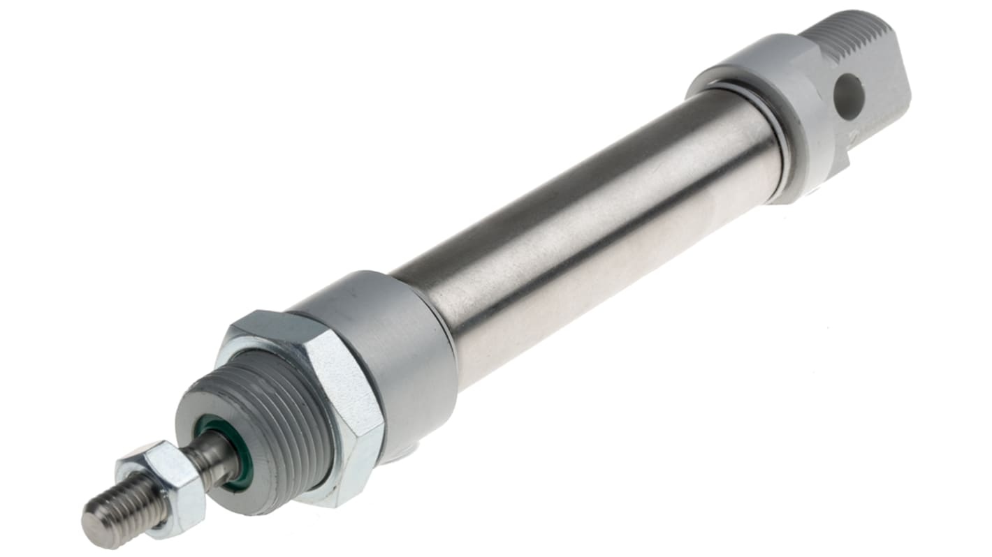 RS PRO Pneumatic Piston Rod Cylinder - 20mm Bore, 50mm Stroke, ISO 6432 Series, Double Acting