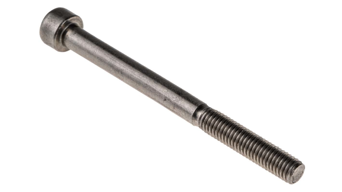 RS PRO Plain Stainless Steel Hex Socket Cap Screw, DIN 912, M5 x 60mm