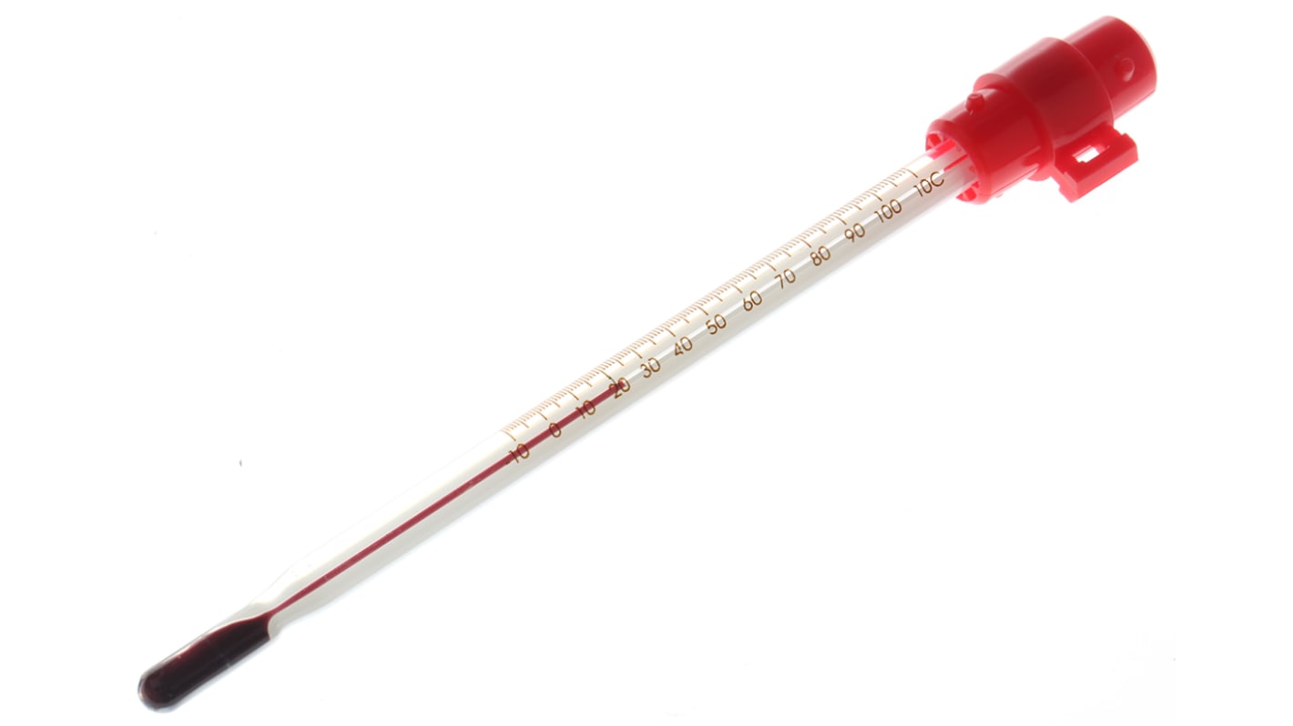 Brannan Glasthermometer, Spiritus rot, Typ Taschenformat