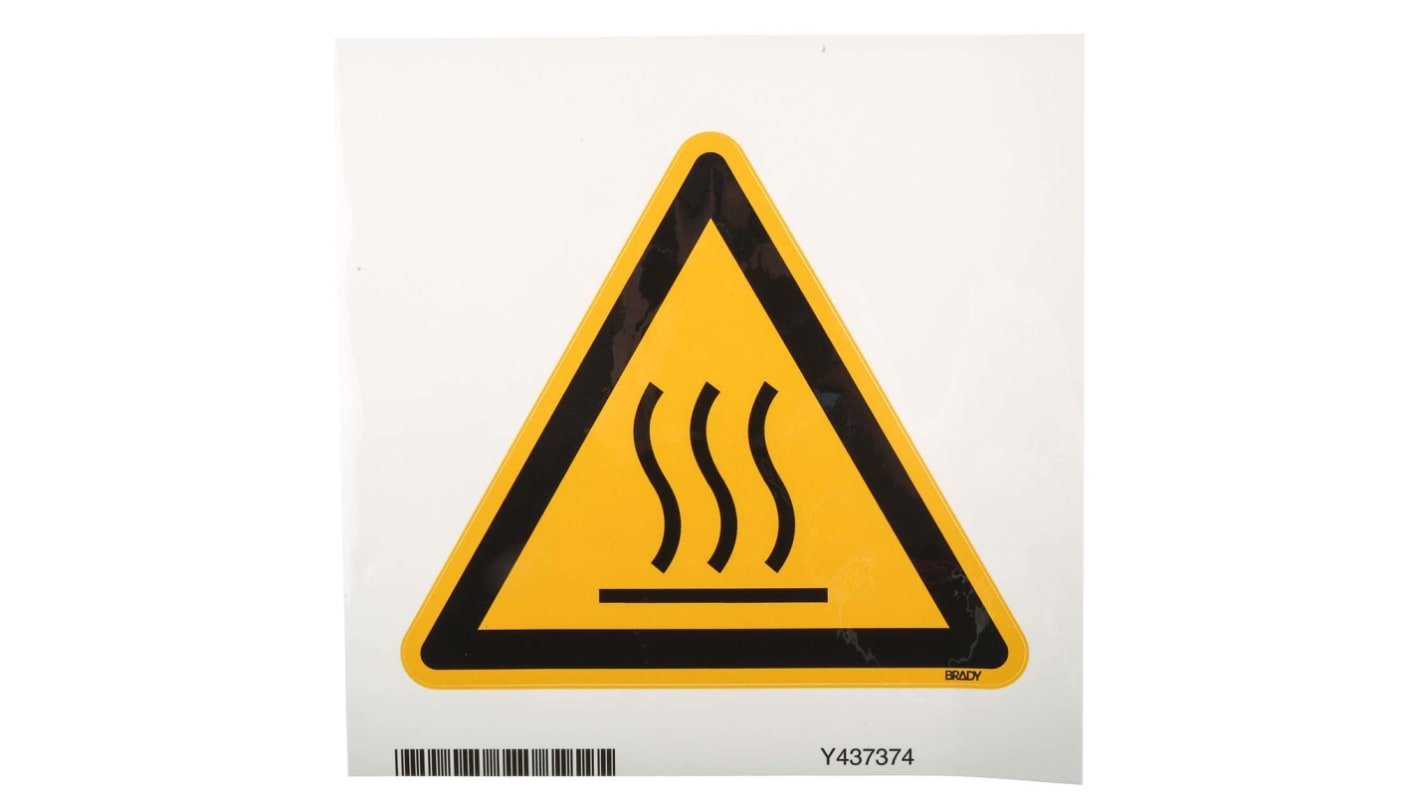 Brady Self-Adhesive General Hazard Hazard Warning Sign