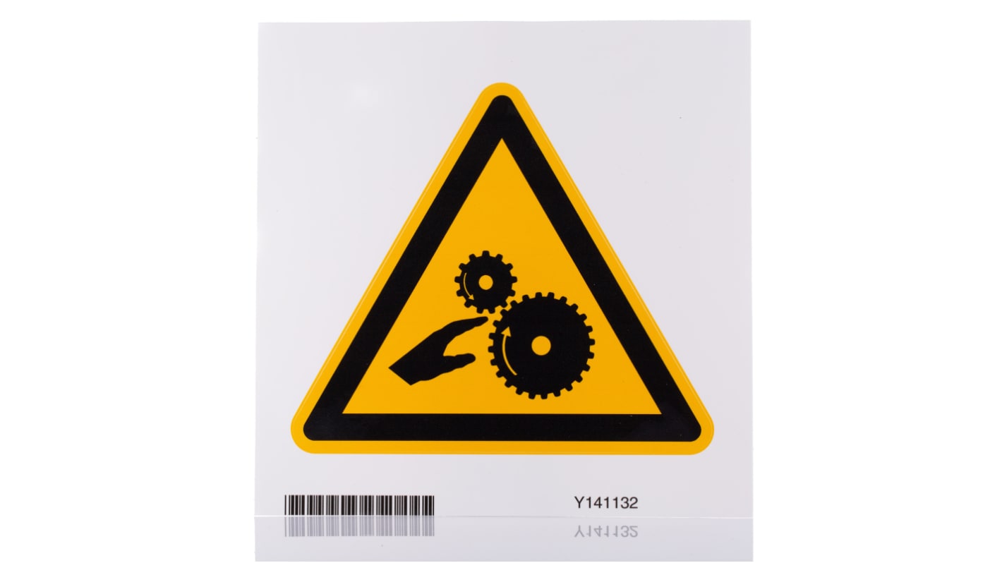 Brady Self-Adhesive Machinery Hazard Hazard Warning Sign