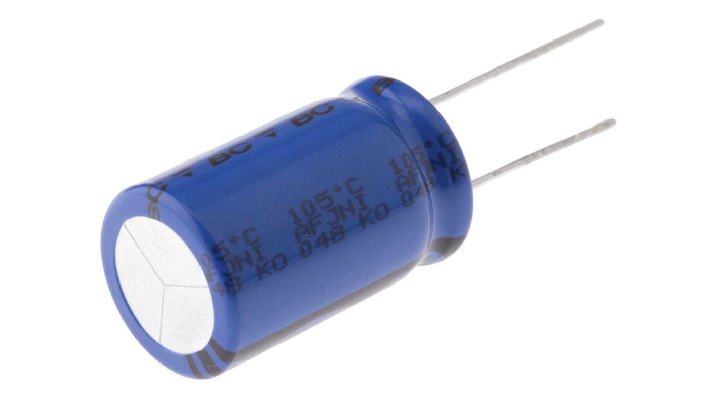 Vishay 1000μF Aluminium Electrolytic Capacitor 50V dc, Radial, Through Hole - MAL204831102E3