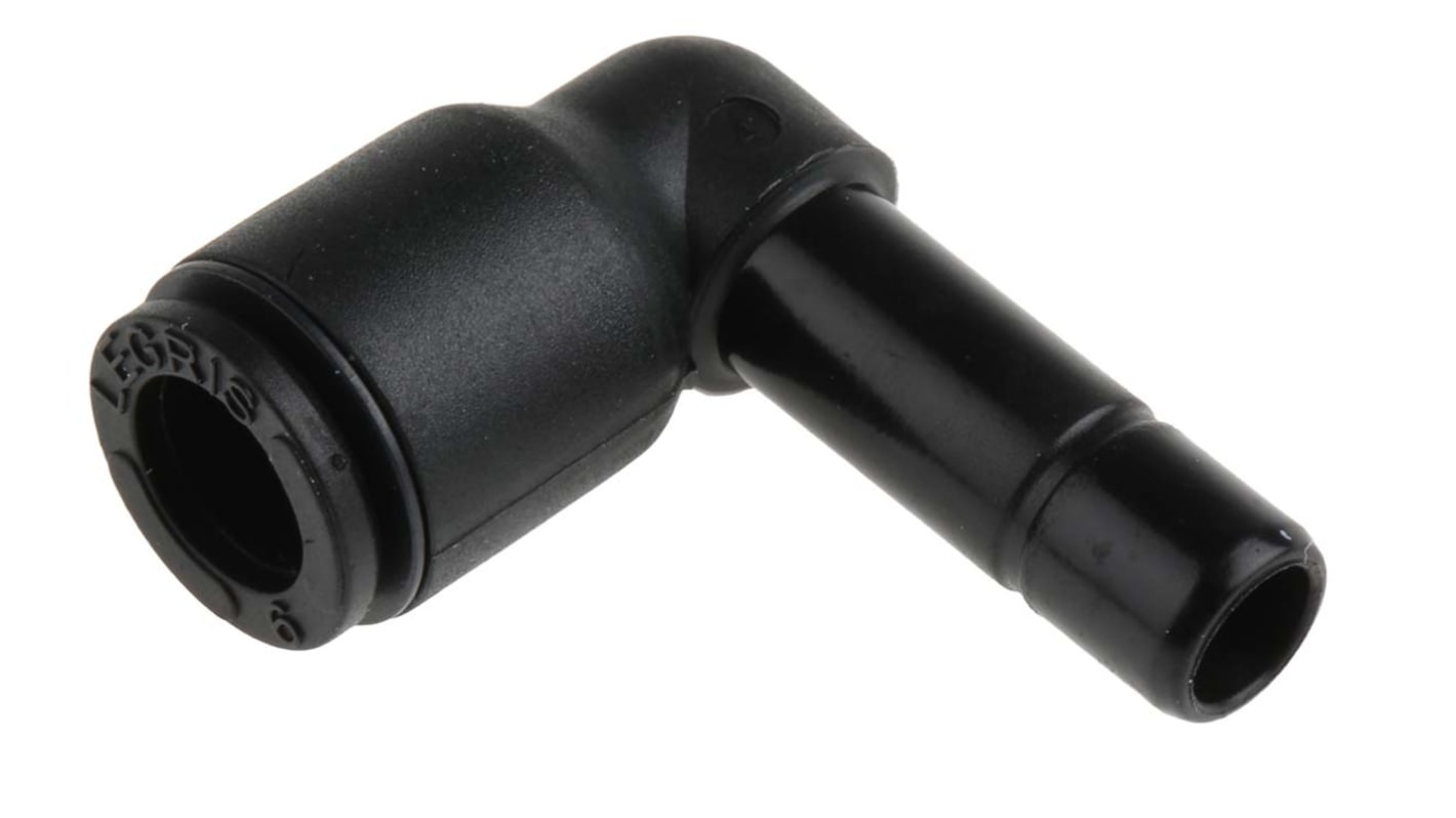 Legris LF3000 Series Elbow Tube-toTube Adaptor, Push In 6 mm to Push In 6 mm, Tube-to-Tube Connection Style