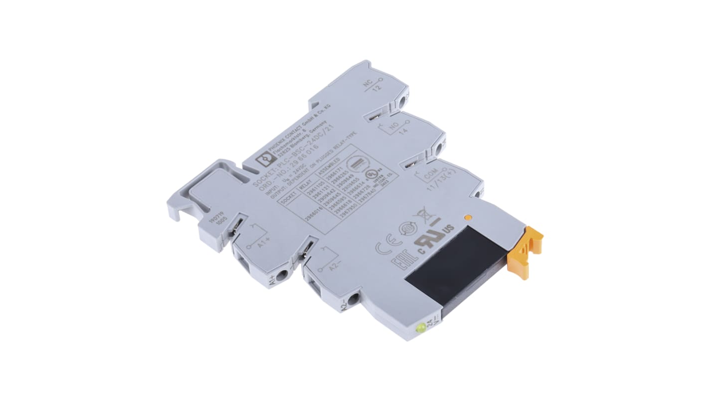 Phoenix Contact PLC-OSC- 24DC/24DC/2 Series Solid State Relay, DIN Rail Mount