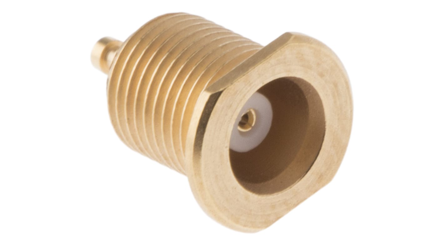 Conector coaxial Radiall R113553000W, Hembra, Recto, Impedancia 50Ω, Montaje en Panel, 0 to 6GHz +155°C -55°C, Oro