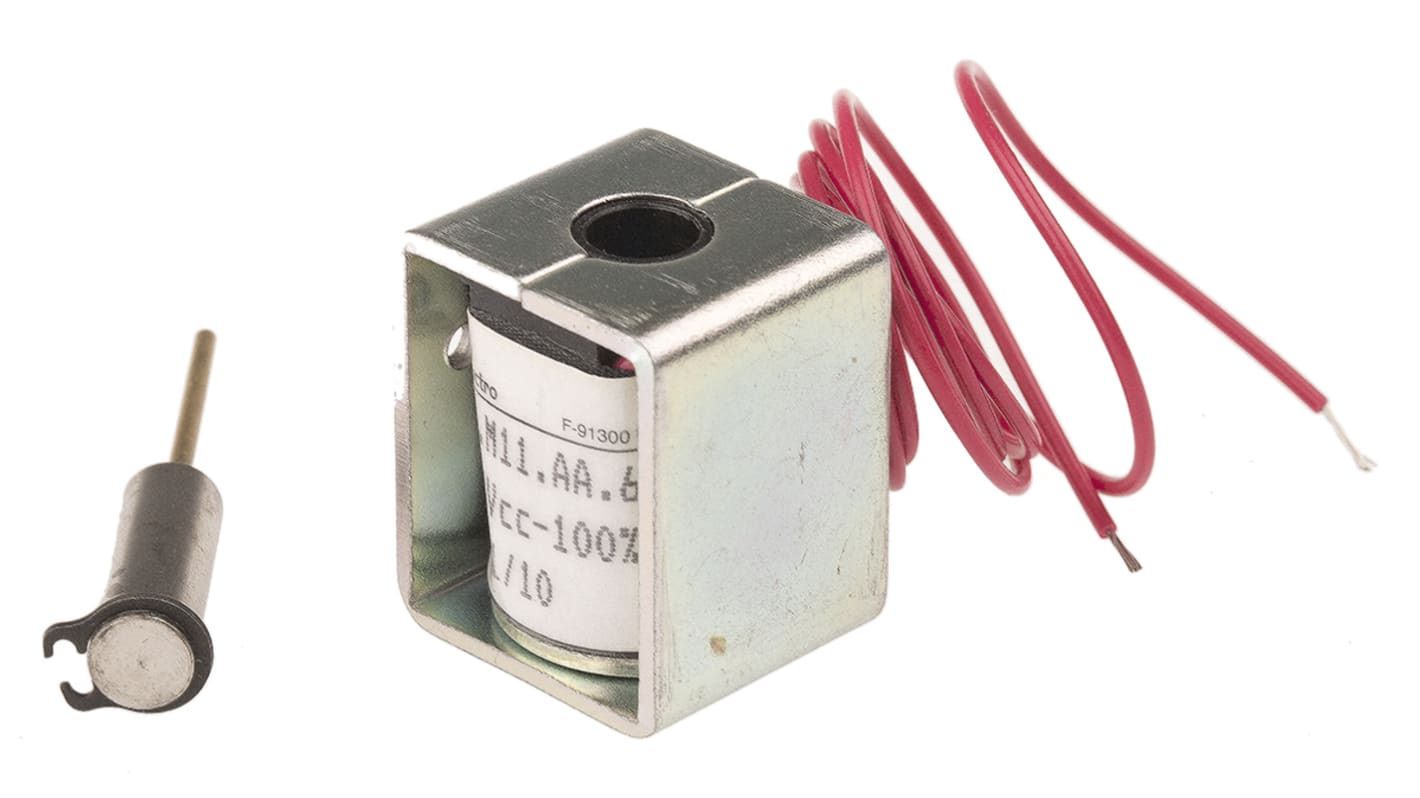 Electroaimant linéaire Mecalectro 24 V c.c., course 6mm, force 1N 27 x 22 x 20 mm