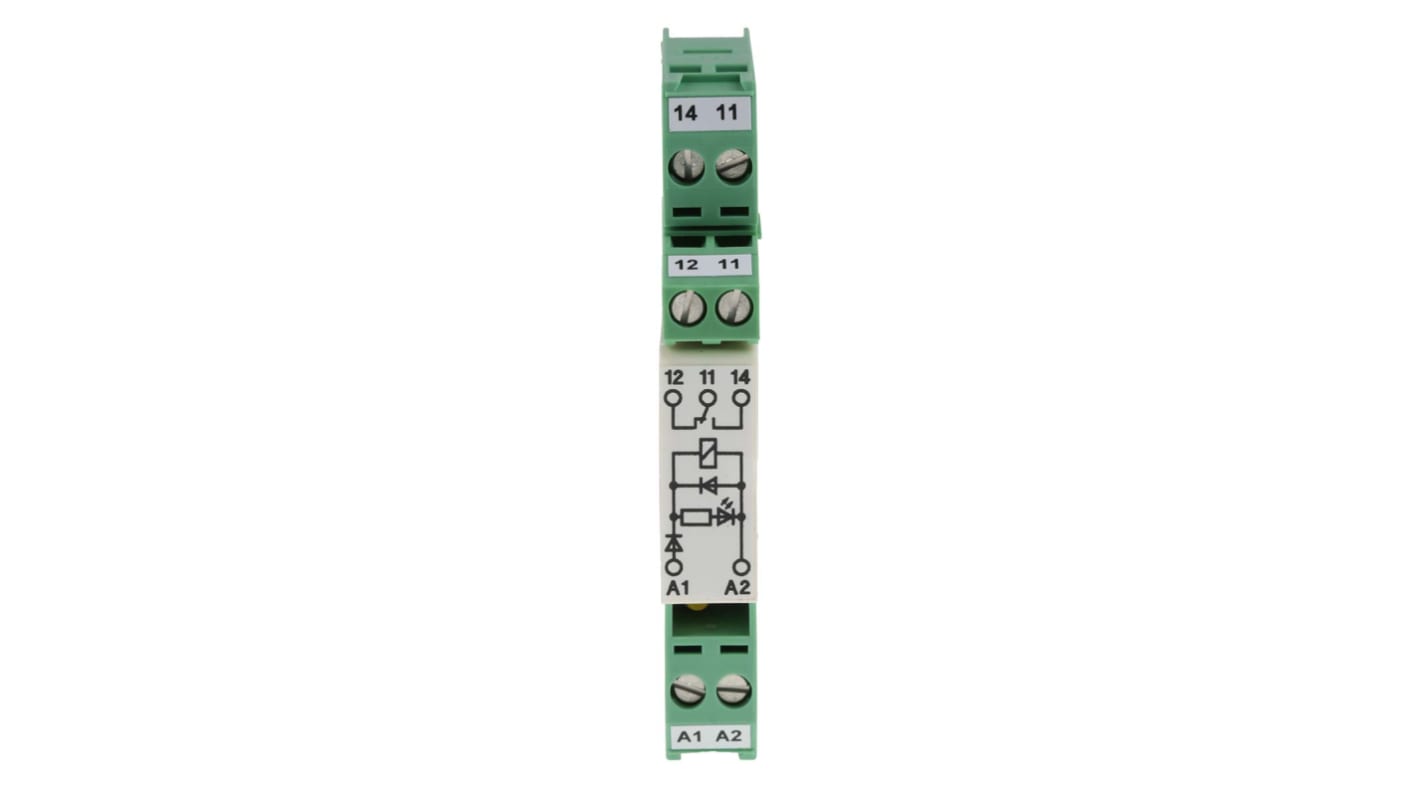 Relais d'interface Phoenix Contact EMG REL, 24V c.c., 1 RT, montage Rail DIN