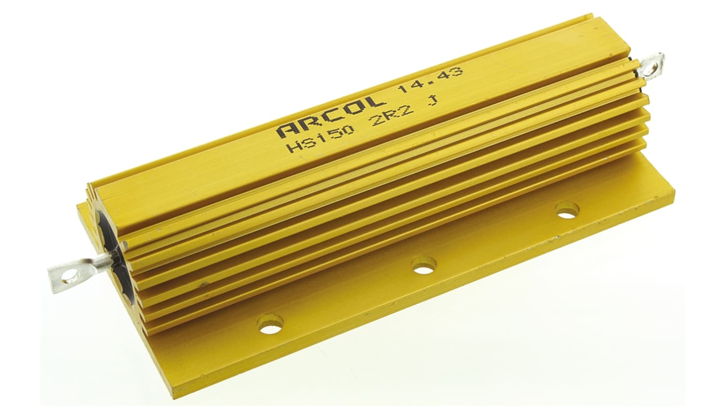 Arcol, 2.2Ω 150W Wire Wound Chassis Mount Resistor HS150 2R2 J ±5%