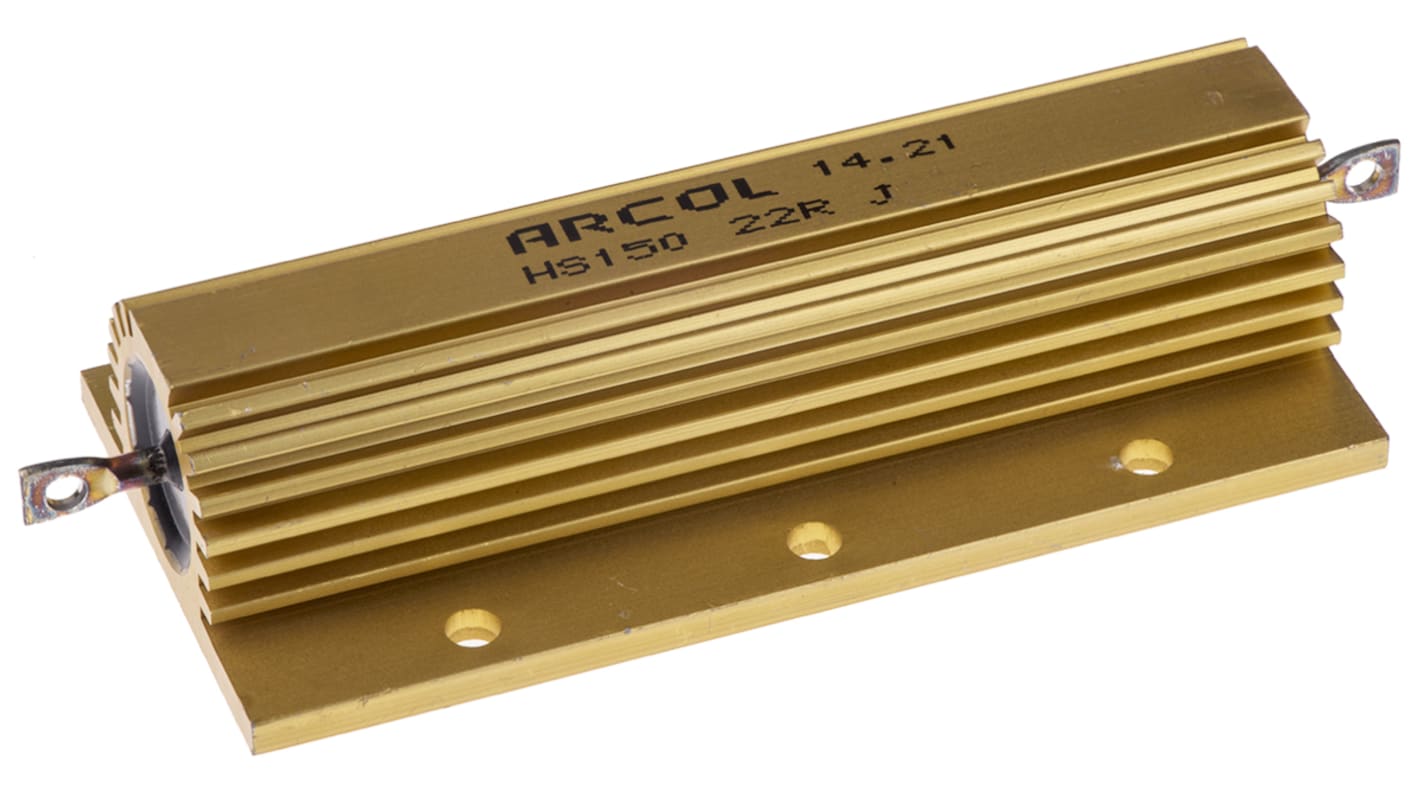 Arcol, 22Ω 150W Wire Wound Chassis Mount Resistor HS150 22R J ±5% | RS