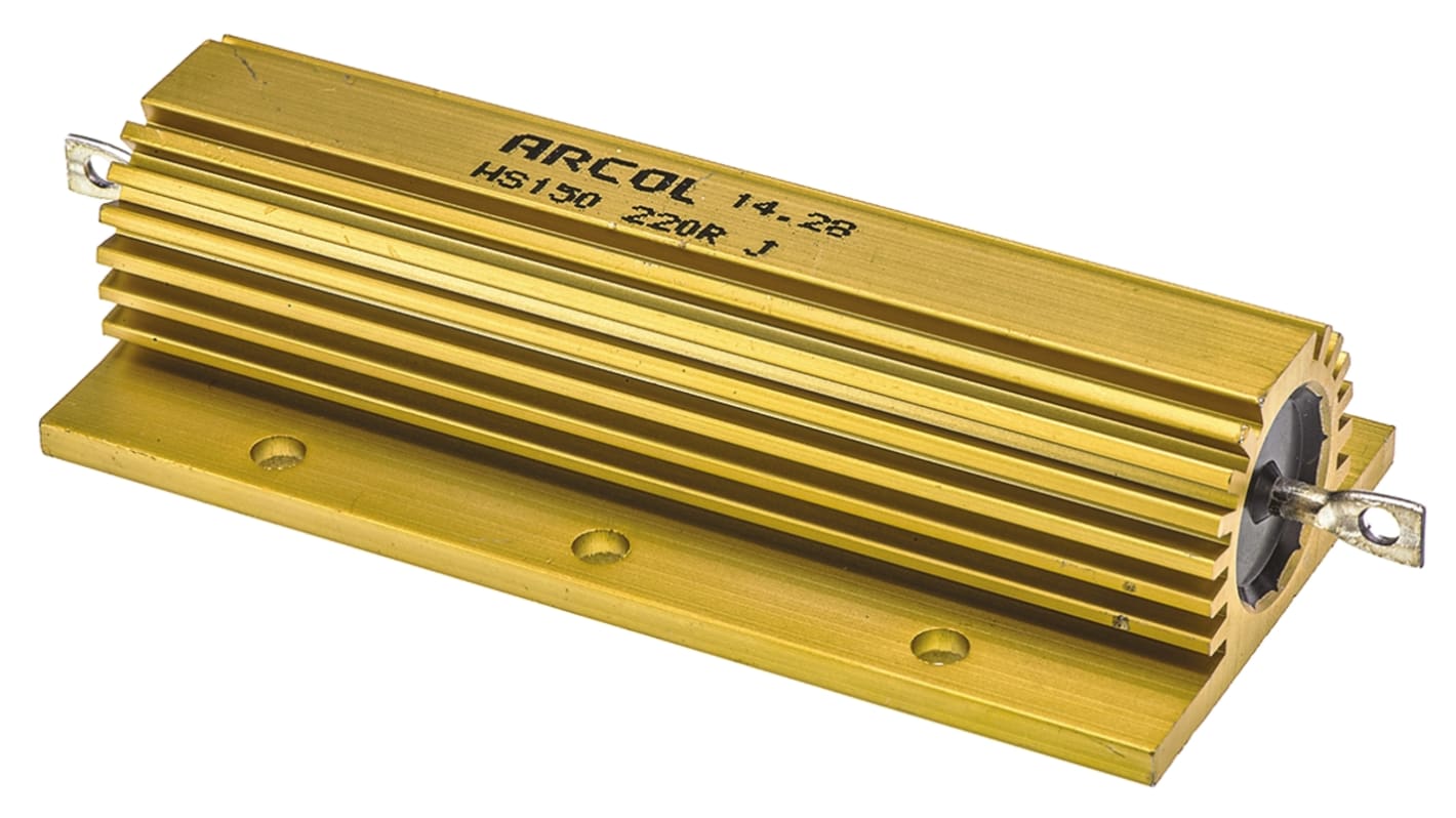 Arcol, 220Ω 150W Wire Wound Chassis Mount Resistor HS150 220R J ±5% | RS