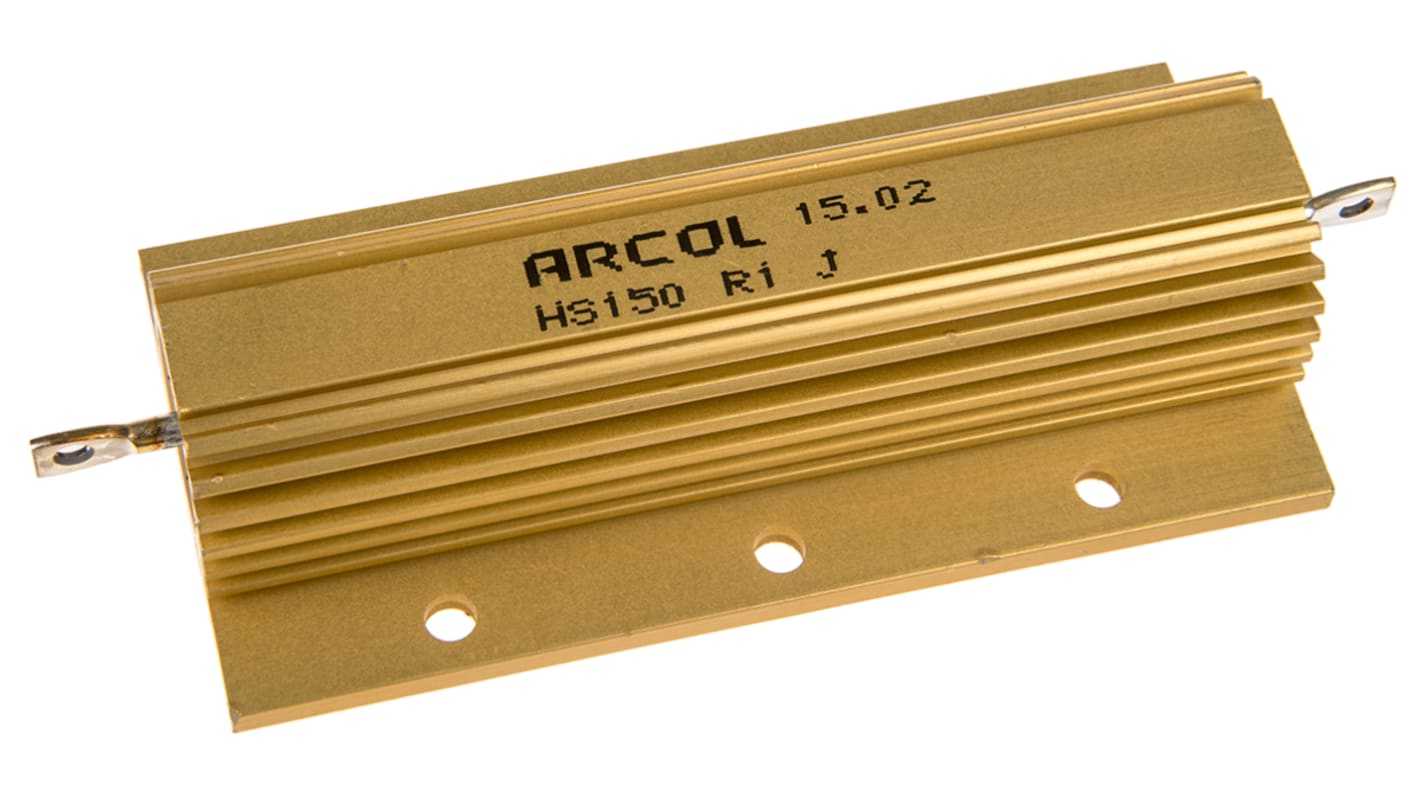 Arcol HS150 Wickel Lastwiderstand 100mΩ ±5% / 150W, Alu Gehäuse Axialanschluss