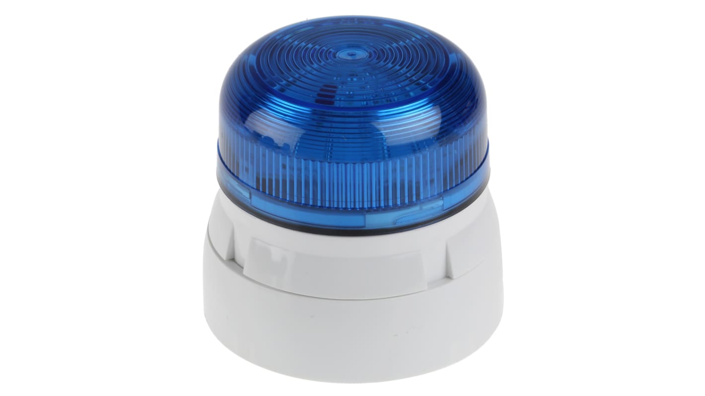 Klaxon Flashguard QBS, Xenon Blitz Signalleuchte Blau, 12 V dc, 24 V dc, Ø 85mm x 81mm