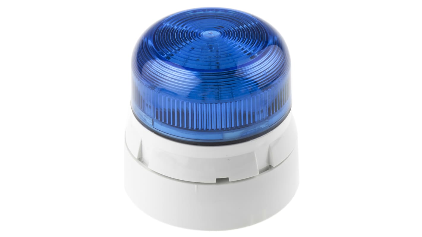 Klaxon Flashguard QBS Series Blue Flashing Beacon, 110 V ac, Surface Mount, Xenon Bulb