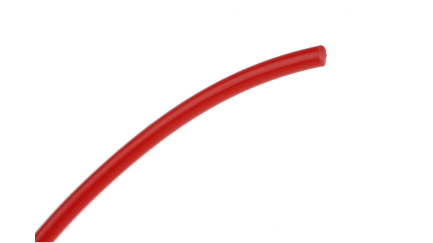 RS PRO 5m 2mm diameter Red Round Polyurethane Belt for use with 20mm minimum pulley diameter