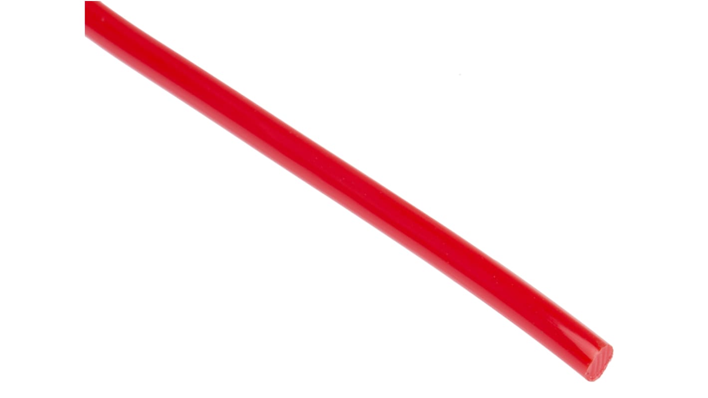 Cordón de poliuretano RS PRO Rojo Claro, diám. 3mm, long. 5m