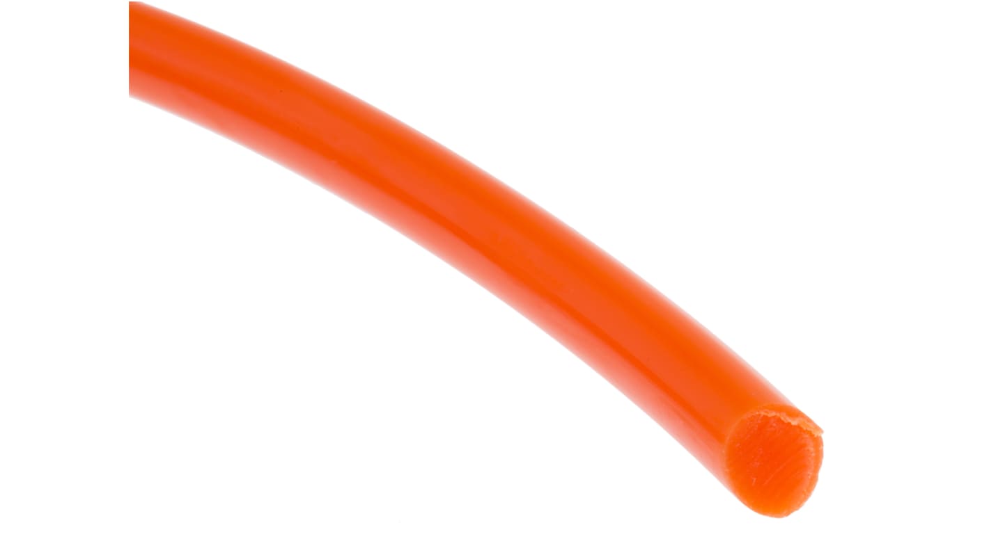 RS PRO 5m 6.3mm diameter Orange Round Polyurethane Belt for use with 38mm minimum pulley diameter