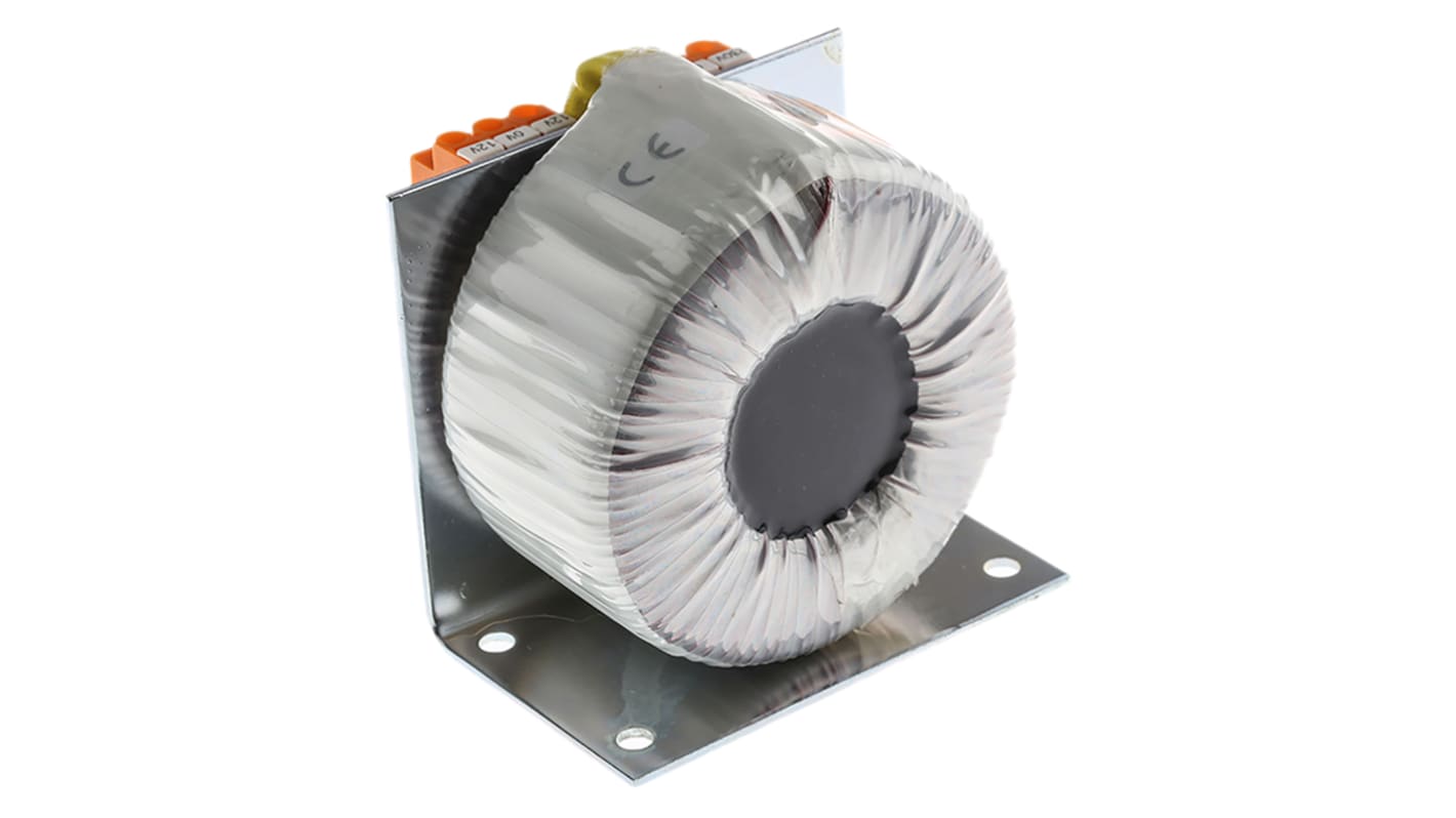 Transformador toroidal Nuvotem Talema, SFB0160-230-12, Tensión ±12V ac, Potencia 160VA, 1 salida, Panel