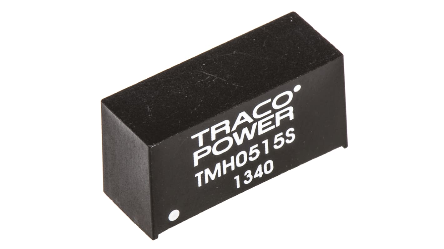 TRACOPOWER TMH DC-DC Converter, 15V dc/ 130mA Output, 4.5 → 5.5 V dc Input, 2W, Through Hole, +85°C Max Temp