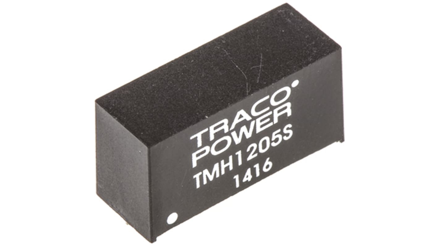 TRACOPOWER TMH DC-DC Converter, 5V dc/ 400mA Output, 10.8 → 13.2 V dc Input, 2W, Through Hole, +85°C Max Temp