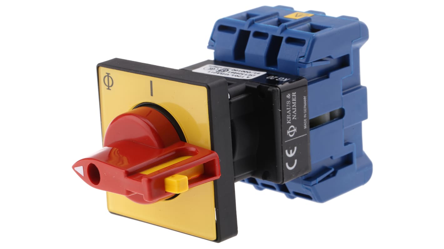 Interruptor seccionador, 3P, Corriente 25A, Potencia 7,5kW, IP65