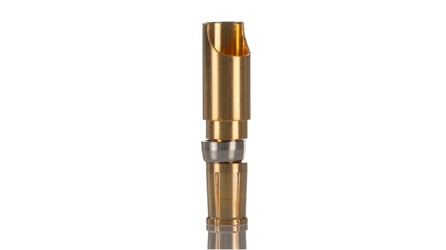 RS PRO Female Solder D-Sub Connector Power Contact, Gold over Nickel Power, 12 → 8 AWG