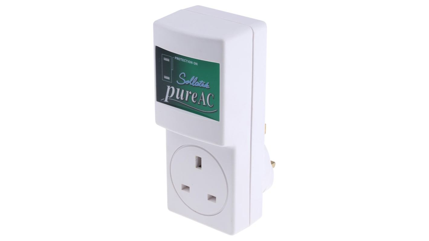 Sollatek, PureAC07 Surge Suppressor Unit 250 V Maximum Voltage Rating 0.007kA Maximum Surge Current Mains Protector