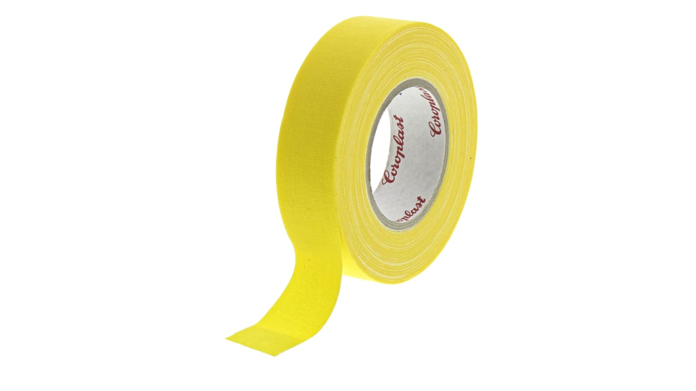 Coroplast 800 Yellow Rayon Electrical Insulation Tape, 19mm x 10m