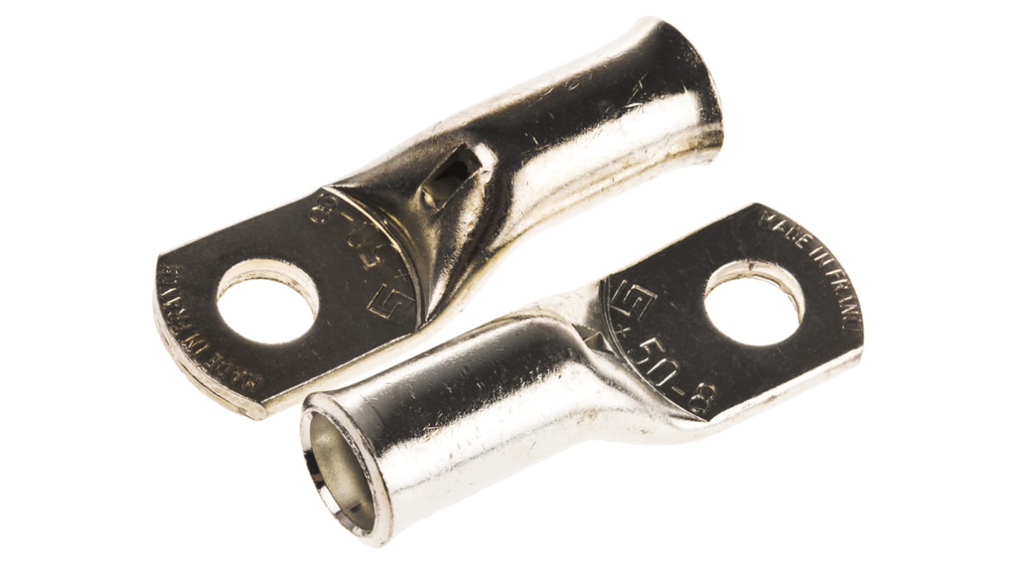 7100252 TE Connectivity, XCT Uninsulated Ring Terminal, 8mm Stud