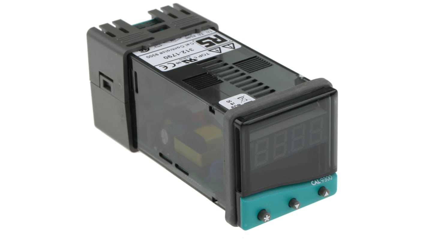 CAL 9300 PID Temperature Controller, 48 x 48 (1/16 DIN)mm, 2 Output Relay, SSD, 100 V ac, 240 V ac Supply Voltage