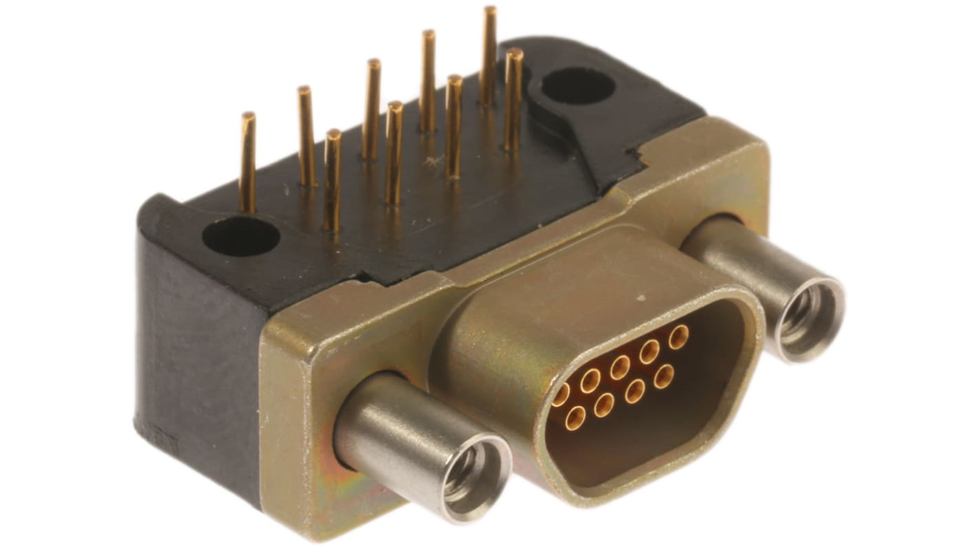 Conector D-sub RS PRO, paso 2.54mm, Ángulo de 90° , Orificio Pasante, Hembra, Terminación Soldador, 3A