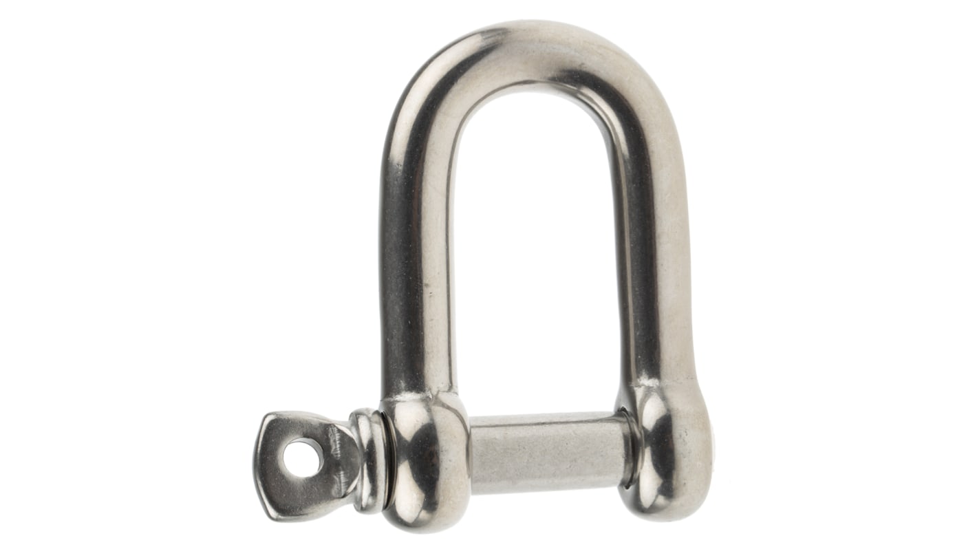 RS PRO D-Shackle, Stainless Steel, 0.75t