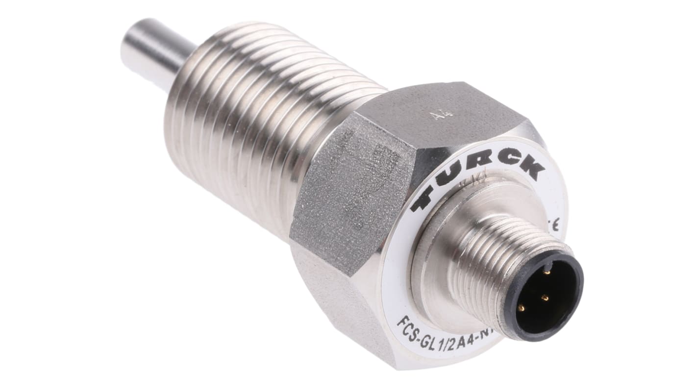 Sensor de caudal Turck FCS para Gas, Líquido, 1 (agua) cm/s, 3 (aceite) cm/s → 150 (agua) cm/s, 300 (aceite) cm/s,