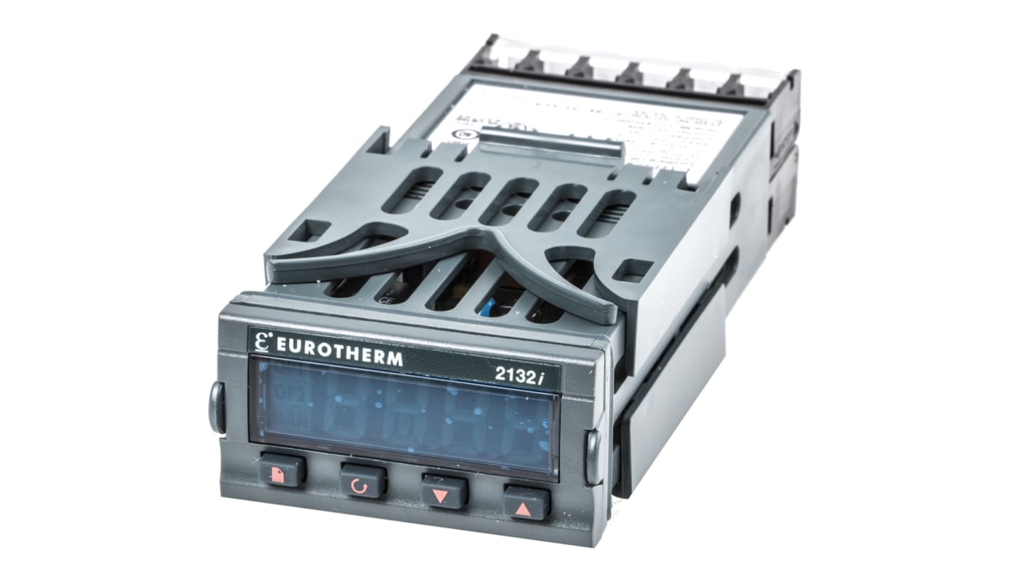 Eurotherm 2132i PID Temperature Controller, 48 x 24 (1/32 DIN)mm, 0 Output, 85 → 264 V ac Supply Voltage
