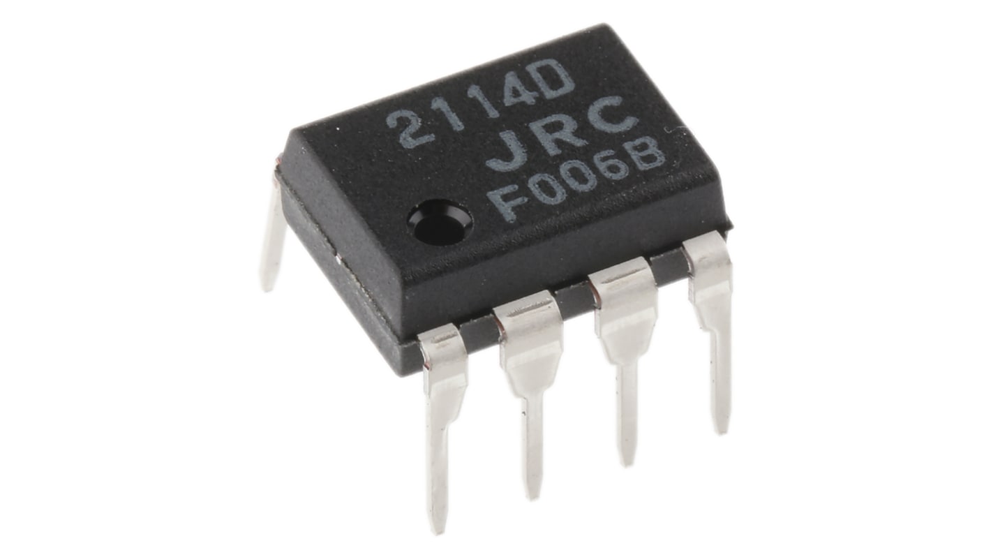 NJM2114D Nisshinbo Micro Devices, Op Amp, 13MHz, 8-Pin PDIP