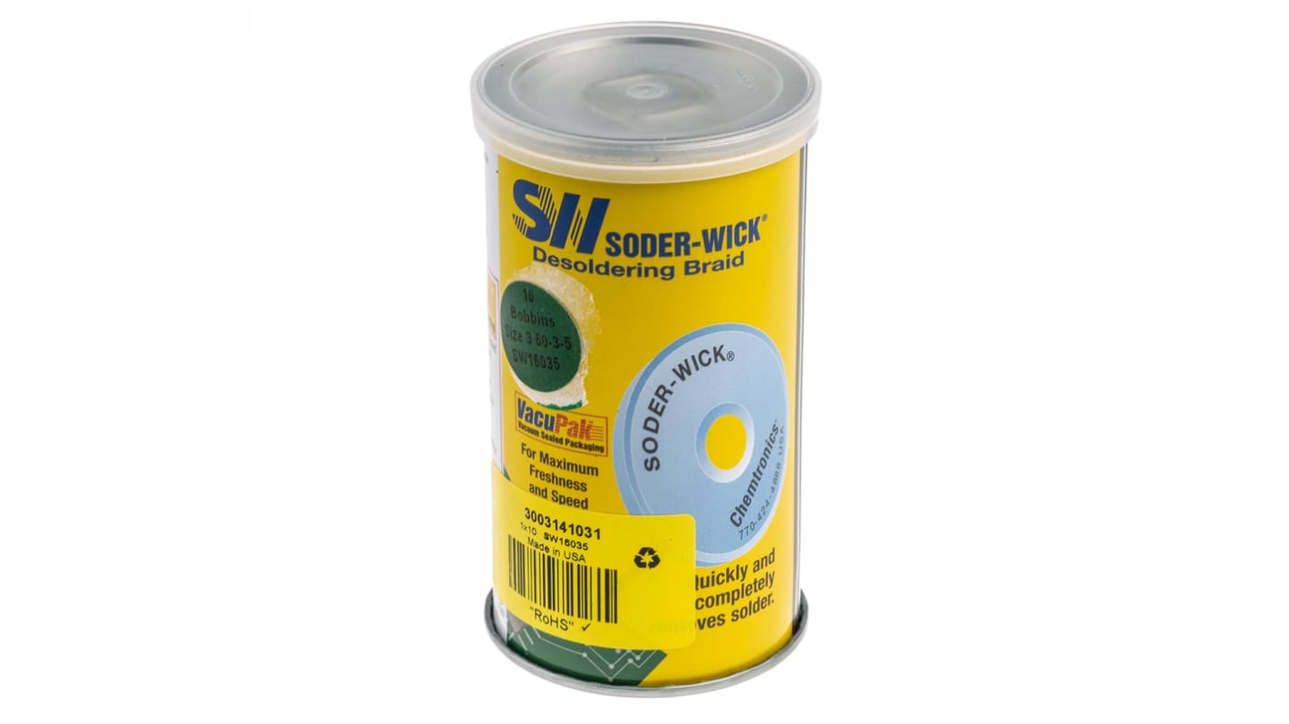 Chemtronics Soder-Wick Entlötlitze No Clean, 2mm x 1.5m