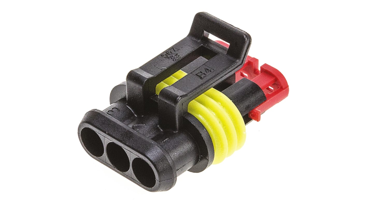 2820871 TE Connectivity, AMP Superseal 1.5 Female 3 Way for use with
