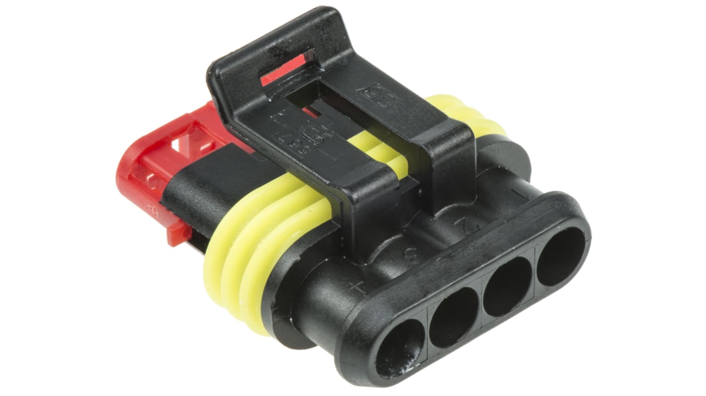 282088-1 | TE Connectivity, AMP Superseal 1.5 Female 4 Way for use with ...
