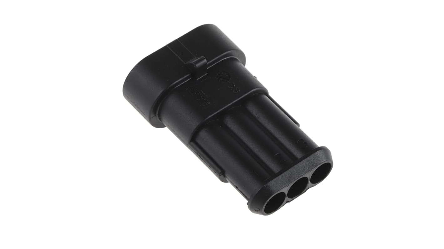 Conector de automoción TE Connectivity AMP Superseal 1.5 Macho de 3 vías en 1 fila