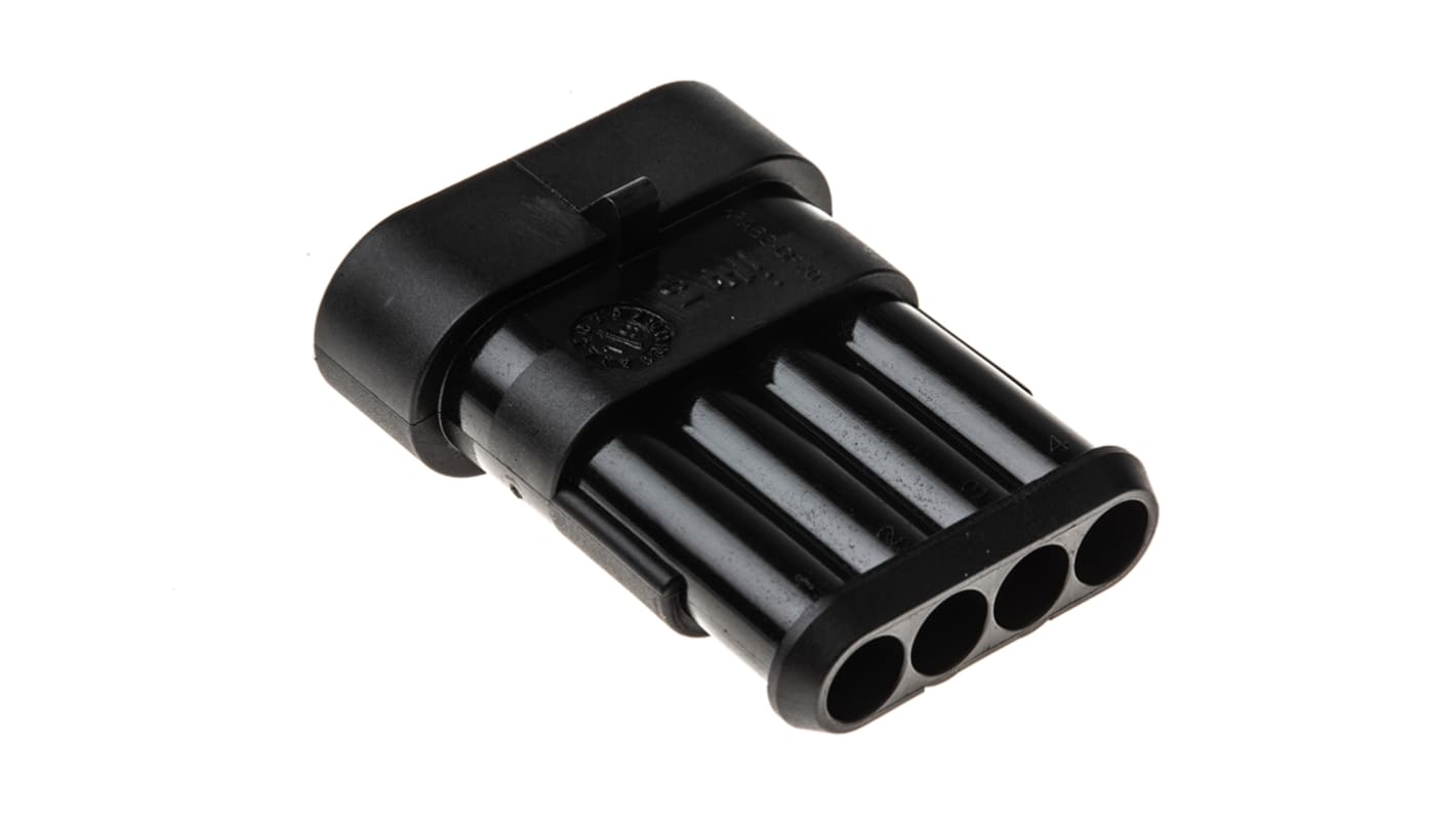 Conector de automoción TE Connectivity AMP Superseal 1.5 Macho de 4 vías en 1 fila