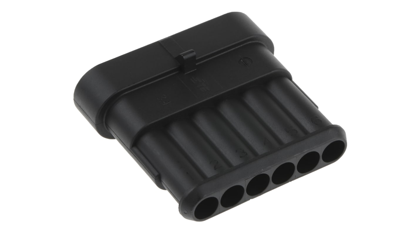 TE Connectivity AMP Superseal 1.5, 6P , Rangées Connecteur automobile Mâle