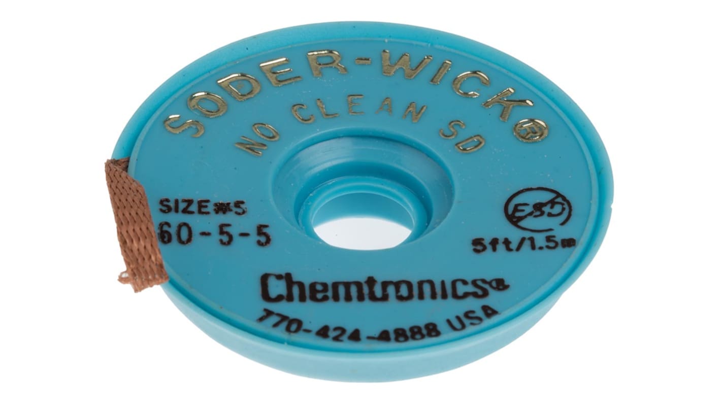 Chemtronics Soder-Wick Entlötlitze No Clean, 3.7mm x 1.5m