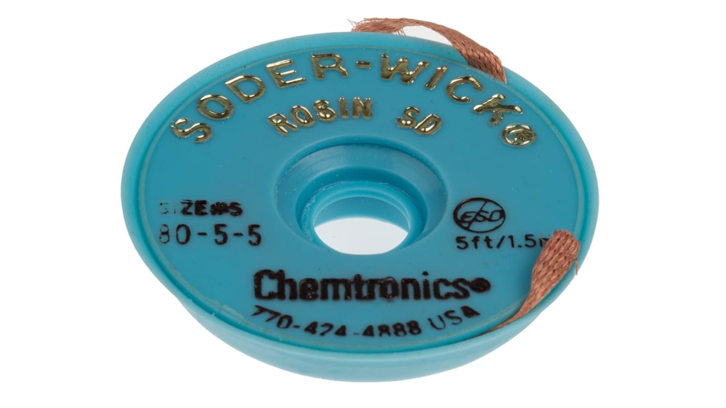 Chemtronics Soder-Wick Entlötlitze, 3.7mm x 1.5m