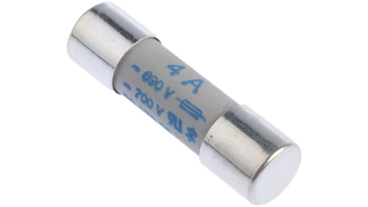 SIBA 4A Ceramic Cartridge Fuse, 10 x 38mm