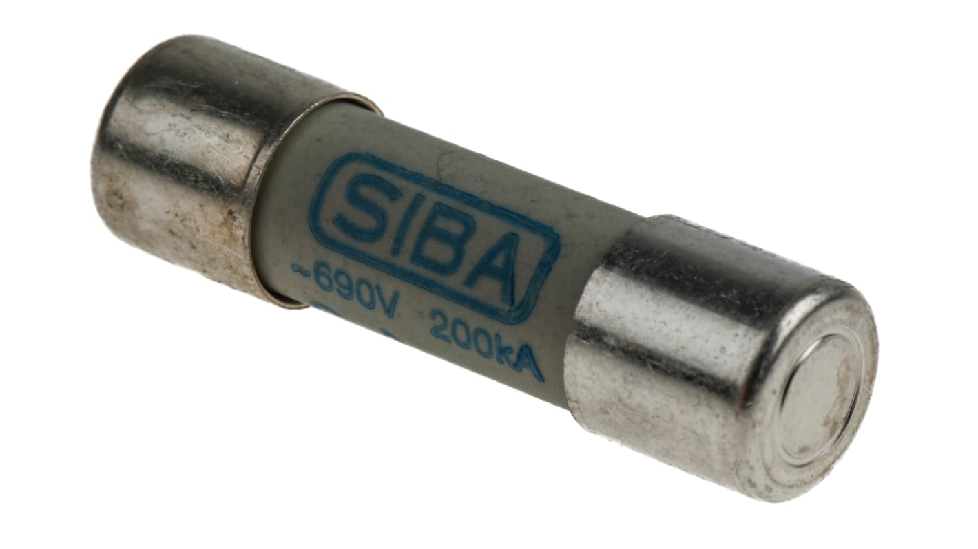 SIBA 6A Ceramic Cartridge Fuse, 10 x 38mm