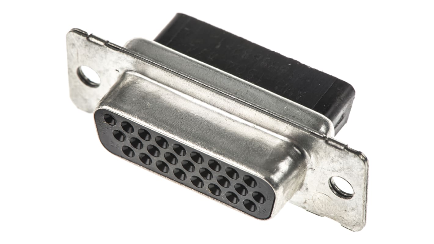 TE Connectivity Amplimite HDP-22 26 Way Cable Mount D-sub Connector Socket